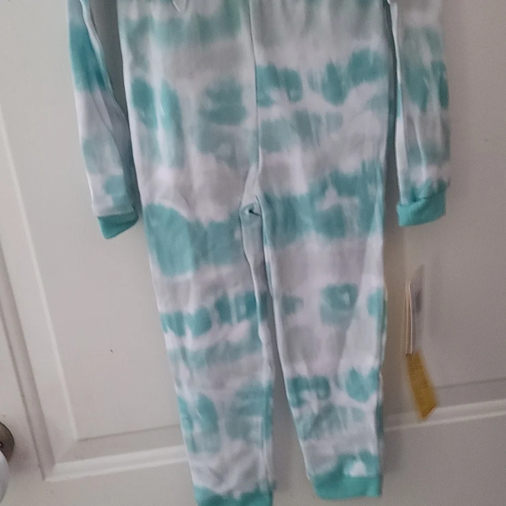 LUCKY BRAND GREEN/WHITE TIE DYE 2 PIECE PJ SET: NWT: SZ 3T